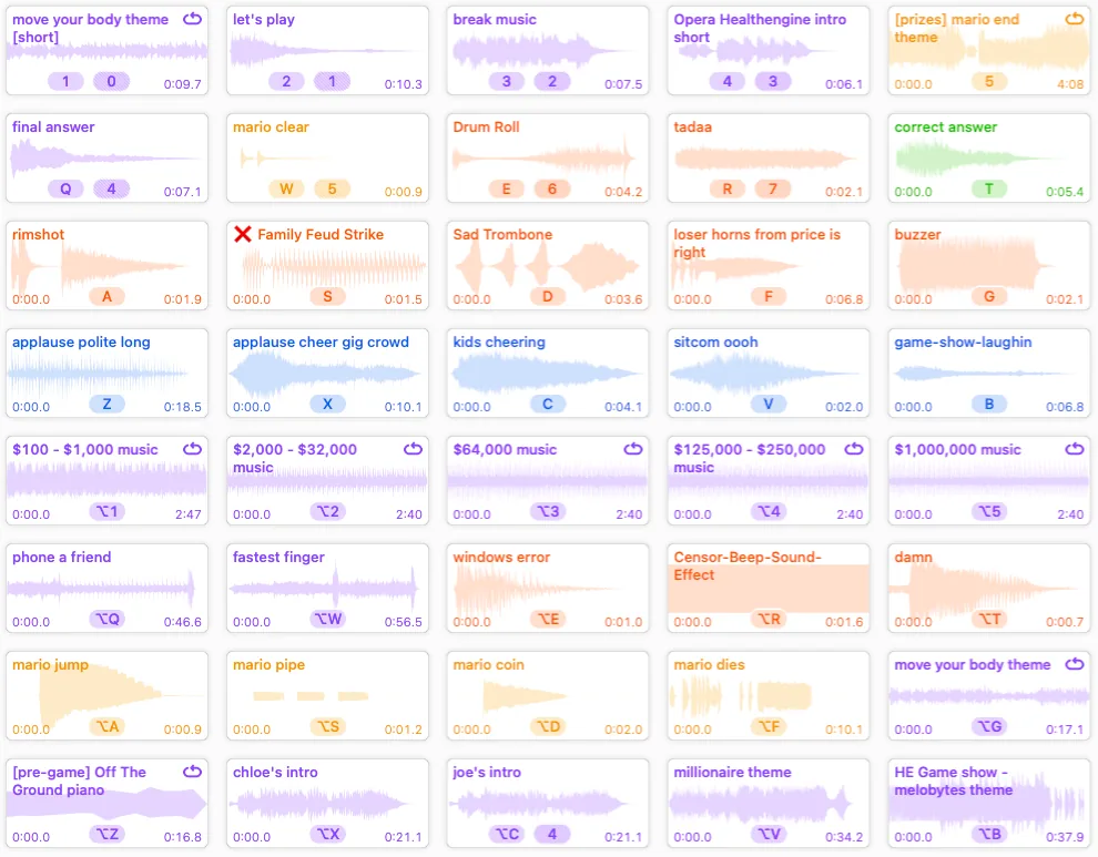 My Farrago soundboard